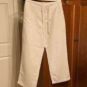 Coldwater Creek Linen/rayon Natural Fit pant  size READ DESCRIPTION 10P/ 12P